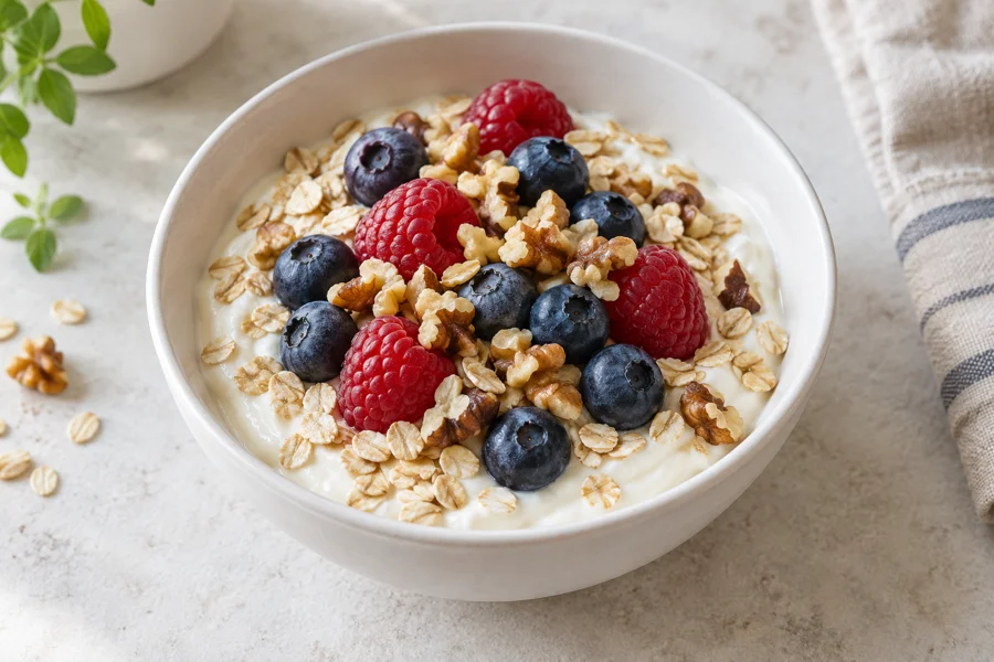 Serviervorschlag: Skyr-Bowl mit Beeren