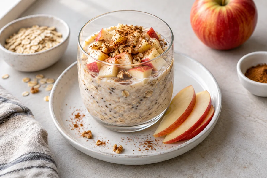 Serviervorschlag: Apfel-Zimt Overnight Oats